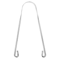 Nettoyant de Langue en Acier Inoxydable Portable et Réutilisable en Forme de U pour l'Hygiène Buccale à Domicile – Vente Directe Usine