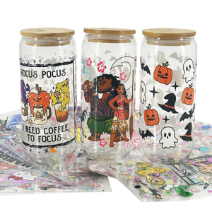 Adesivos de Moda Personalizados UV DTF para Copos, Transferências em Vinil Eco Solvente para Canecas, Copos de Vidro e Tumblers - Product Image 2