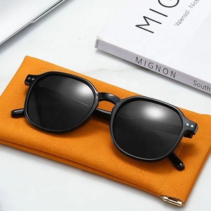 Sang trọng PU da mềm Kính Pouch hồng trắng đen biểu tượng tùy chỉnh trường hợp bóp Top kính trường hợp túi cứng - Product Image 6