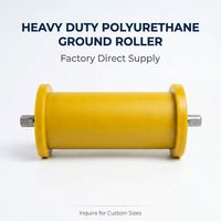Rouleau de soutien souterrain en polyuréthane résistant à l'usure pour câble métallique, idéal pour les systèmes de transport souterrains en usine