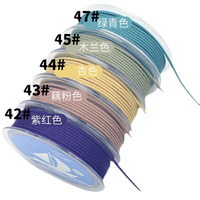 Vente en gros muti-couleurs 2.5mm polyester bonne qualité fabrication de bijoux forme ronde cordon de laçage en nylon sans fin ligne Milan