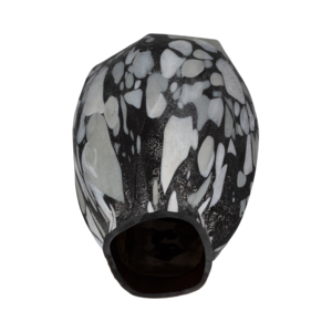 Vaso in Vetro Contemporaneo con Motivo Astratto 12 Pollici Decorazione d'Arredo - Product Image 4