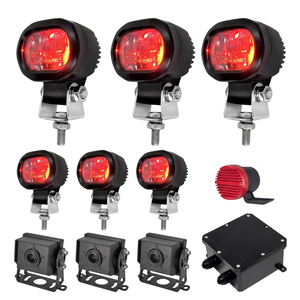360 ° zone rouge avertissement évitement led kit de travail ai caméra anti-collision laser frontière lumière voix chariot élévateur système de sécurité - Product Image 1