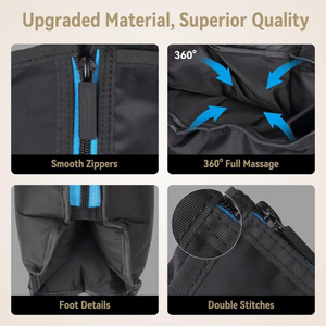 Новый беспроводной циркулятор крови, 12-камерный пневматический Массажер для расслабления воздуха, компрессионные ботинки, восстанавливающее устройство для ног - Product Image 4