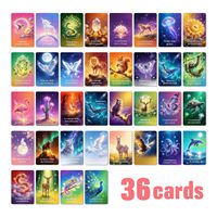 36 Carte Oracolo Energetico di Animali Fantastici Francesi con Citazioni Ispiratrici, Carte per Messaggi di Affermazione e Articoli di Cancelleria per il Journaling