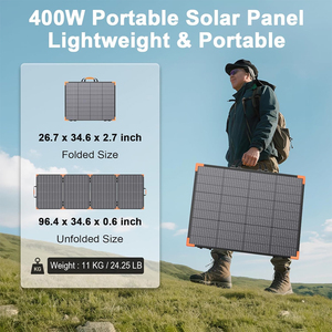 Panel <span class=keywords><strong>Solar</strong></span> Plegable ETFE de 400 Vatios y 4 Placas con 28% de Eficiencia Fotoeléctrica, Compatible con OEM/ODM, Varios Conectores Incluidos - Product Image 4