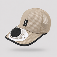 Casquette de baseball unisexe personnalisable avec panneau solaire et chargeur USB, ventilateur électronique intégré, légère, respirante, 3 réglages, pour sports de plein air