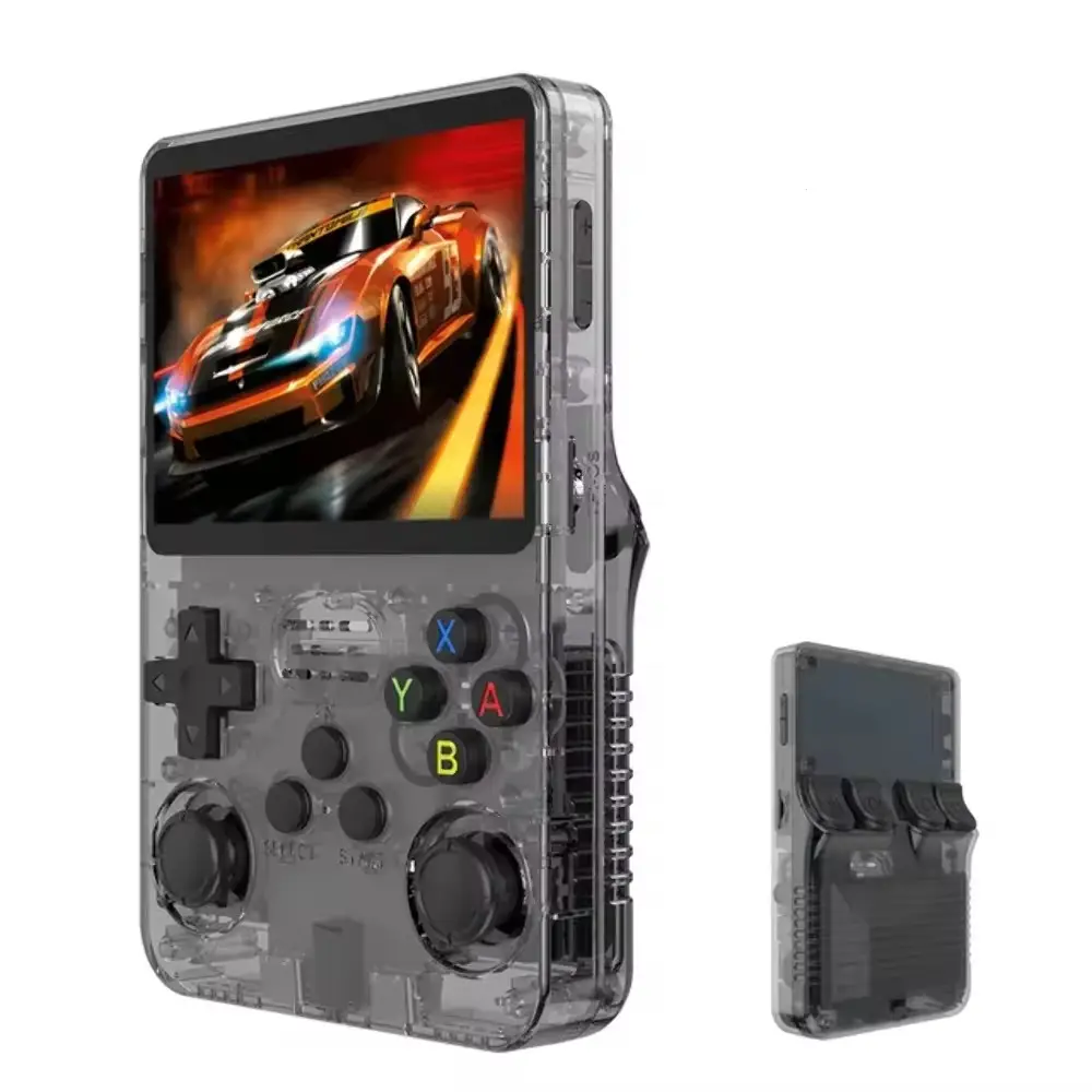 R36S Retro palmare Console per videogiochi Linux con schermo da 3.5 pollici IPS portatile lettore Video portatile 64GB giochi 15000
