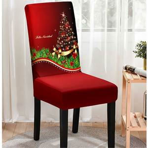 Forniture per decorazioni per feste da pranzo per la casa stampate coprisedili per sedie elasticizzato coprisedili fodera per sedia natalizia in poliestere - Product Image 6