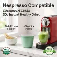 Capsules de Matcha en Gros pour Machines à Café à Capsules – Logo Personnalisé – Poudre de Thé Vert Premium – Fournitures pour Cafés et Vente au Détail