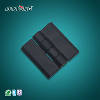 Peinture noire 180 °   Charnière à œil apparent en alliage de zinc, 3 tailles disponibles, utilisation gauche/droite pour boîtier électrique et enceinte industrielle