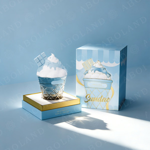ขวดน้ำหอม ABOLAND Sundae ขนาด 100 มล. โอ เดอ ปาร์ฟูม กล่องของขวัญแข็งแรงพิมพ์ลาย UV บรรจุภัณฑ์เครื่องสำอางระดับไฮเอนด์ - Product Image 2