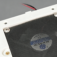 Système de ventilation étanche pour camping-car, 1 fenêtre, ventilateur d'évacuation silencieux blanc avec moustiquaire