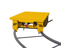 Chariot de transfert sur rail personnalisé de 30 tonnes, alimenté par batterie au lithium |   Chariot plat industriel robuste pour la manutention de matériaux en usine