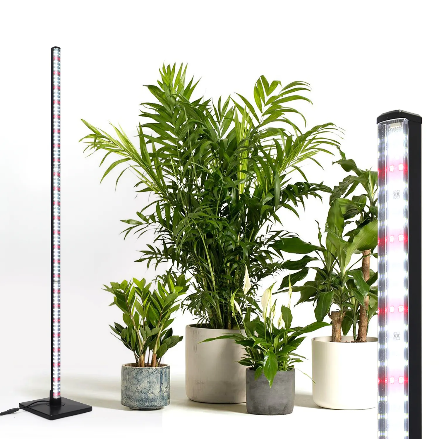 40W Full Spectrum Growing Lamps Indoor Plants Floor Standing Vertical Grow Light for Flowers Vegetables Tomato Farm