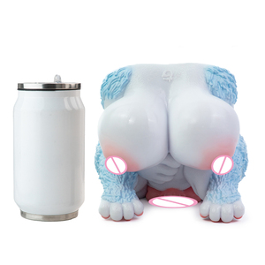Muñeca sexual de doble canal con diseño de zorro de fantasía, con senos suaves y herramientas de entrenamiento de pene de silicona, ideal para principiantes. - Product Image 3