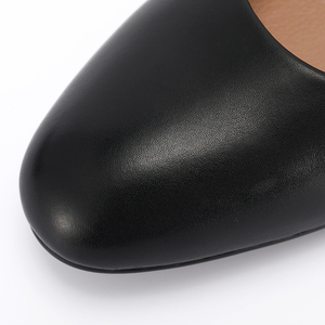 أحذية نسائية القادمون الجدد 2020 أزياء السيدات عالية الكعب للنساء الأسود أحذية من الجلد - Product Image 3