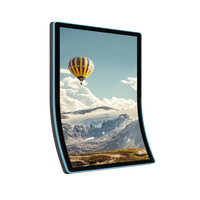 Moniteur LCD à écran tactile incurvé tout-en-un 4K ultra haute définition 49 pouces Poster numérique intérieur avec fonction SDK de tension 12V
