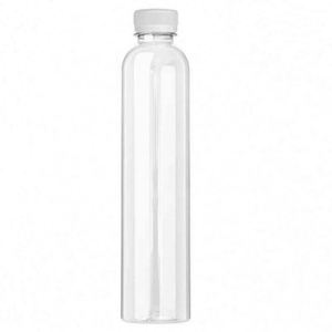 JUPENG Reusable Plastic Drink <b>Bottle</b>, 600Ml Transparent Beverage <b>Bottle</b> With Straw and Waterproof Lid, White <b>Box</b> Packaging - Product Image 6