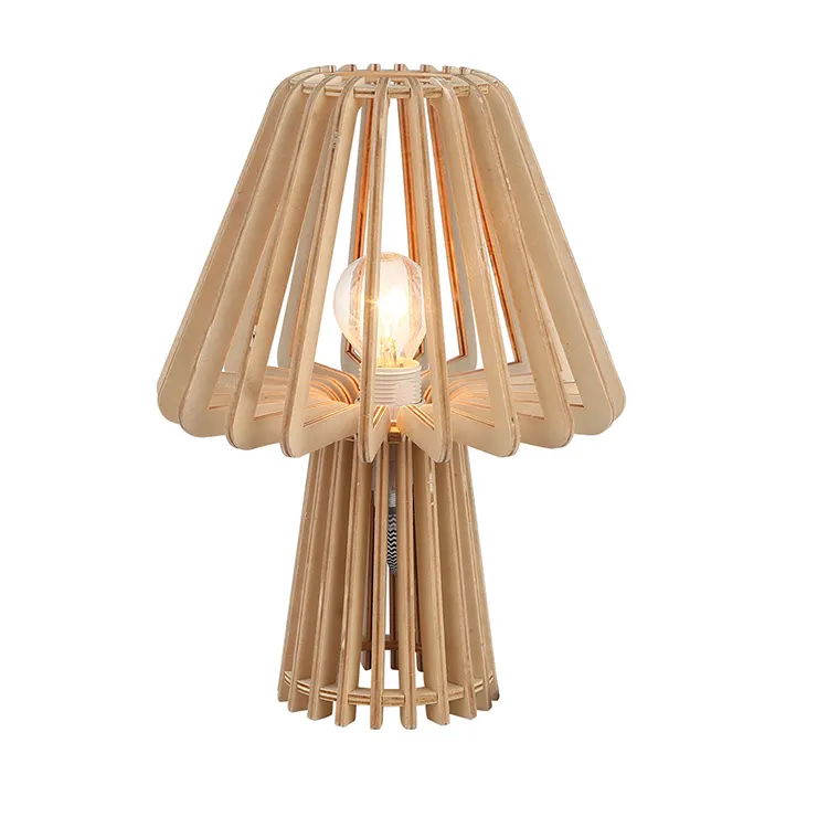 LED E27 Lampen fassung Holz Lese lampe Designer einfache Schlafzimmer Tisch Nachtlicht
