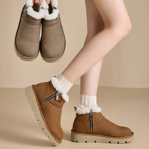 <span class=keywords><strong>Stivali</strong></span> da Neve <span class=keywords><strong>Invernali</strong></span> da <span class=keywords><strong>Donna</strong></span> in Pelle Bovina con Fodera in Peluche Corto e Suola in Schiuma Rinforzata - Product Image 5