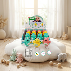 Jouet grenouille à remonter, grenouille dansante de dessin animé, rotation de la tête à 360 degrés, jouet en plastique pour enfants, cadeau de fête - Product Image 5