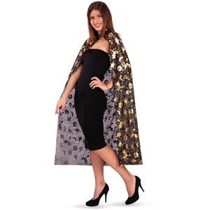 Cape en tricot à motifs dorés pour adultes - Product Image 1