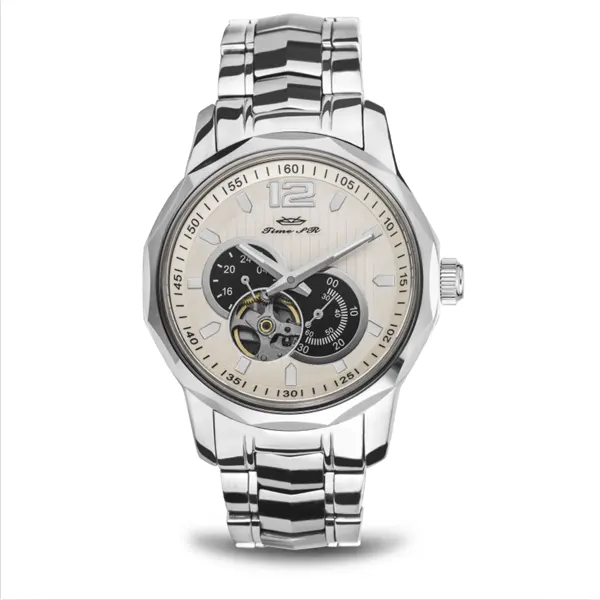 MIYOTA movement 5ATM automatic skeleton stainless steel mens watch