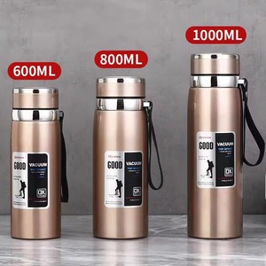 316 Edelstahl-Vakuumbecher, tragbare Auto-Trinkflasche für unterwegs, groß<span class=keywords><strong>e</strong></span> Kapazität, Tee-Wasser-Trennung, Thermoskanne - Product Image 2