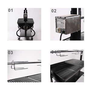 Thiết Kế Mới Lớn Thép Pig Lamb Gà Than Thịt Nướng Nướng Rotisserie - Product Image 6