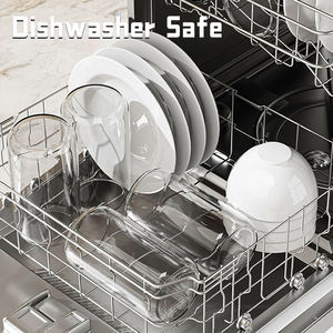 Juego de Decantador de Vidrio de Borosilicato Soplado a Mano con Forma de <span class=keywords><strong>Granada</strong></span>, Venta al por Mayor de Fábrica, 2 Vasos para Whisky y Vino, Apto para Lavavajillas - Product Image 4