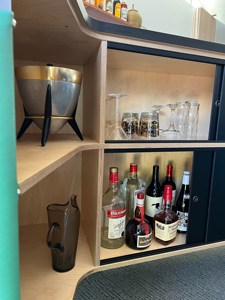 Mini <span class=keywords><strong>Bar</strong></span> de café personalizado para eventos de desayuno iluminado de gama alta de lujo para el hogar, barra redonda plegable, Mostrador de <span class=keywords><strong>luz</strong></span> para bodas - Product Image 6