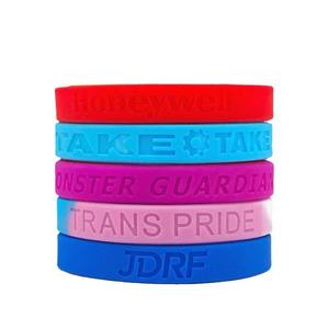Nouveau Bracelet en Silicone Arc-en-ciel Personnalisé pour Promotion, Gravure Cadeau Pas Cher pour Machine à Bracelet en Silicone - Product Image 1