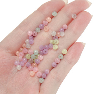 Acrylic Transparent Colored <b>Beads</b> 4mm Round For Bracelet Making DIY Jewelry Accessories Summer 2024 Wholesale - Product Image 2