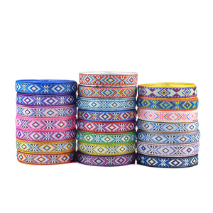 من الجاكار للمنسوجات مع حقيبة ملابس ملونة بحزام جانبي حقيبة ياقة مزينة بأشرطة عرقية - Product Image 3