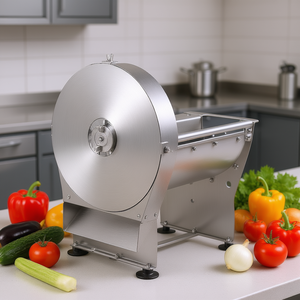 Cortadora de Alimentos Eléctrica Comercial, Cuchilla de Acero Inoxidable de 10 Pulgadas, Grosor Ajustable de 0-0.4, Cortadora Manual de Vegetales para Panadería - Product Image 2