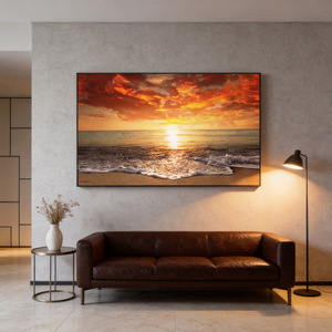 Impressions numériques HD personnalisées en gros sur toile pour la décoration murale moderne : Paysages marins et natures mortes - Product Image 3