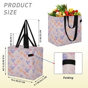 Nueva Llegada, Bolsas de Compras Reutilizables de Lona con Diseño Personalizado de Marca de Lujo Hawaiana, Bolsas de Viaje, Bolsa de Compras Impermeable - Product Image 3