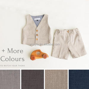 Baby <strong>Boys</strong> Outfits Sets (Vest+ Short ) ,Gentleman <strong>Clothes</strong> For Kids Button Down Children's Clothing - Product Image 2