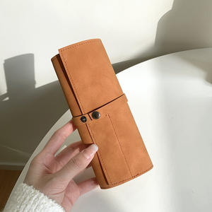 สายนาฬิกาคุณภาพสูงกระเป๋าเก็บของแบบพกพาเ<span class=keywords><strong>ค</strong></span>สกระเป๋าใส่นาฬิกาเดินทางอุปกรณ์เสริมสำหรับใส่นาฬิกา<span class=keywords><strong>หนัง</strong></span>กระเป๋าจัดระเบียบแบบม้วน - Product Image 3