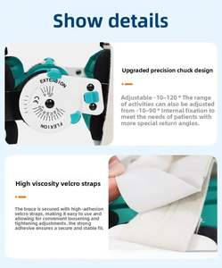 Inmovilizador de Rehabilitación Profesional, Soporte Ortopédico Ajustable para la Rodilla, Ortesis Articulada Postoperatoria, Rodilleras y Coderas - Product Image 5