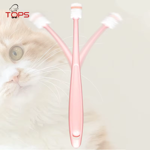 Tartaro di alta qualità per animali domestici di controllo morbido profondo pulito 360 cane silicone spazzolino da denti per animali domestici uso a casa per cani e gatti - Product Image 6
