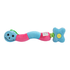 Jouet en peluche pour chien, en forme de serpent, coloré, de luxe, à mâcher, couineur, pour usage quotidien, vente en gros - Product Image 4