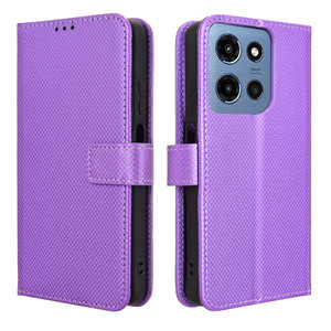 เคสโทรศัพท์ฝาพับหนัง PU ลายกระเป๋าเงินสุดหรูลายเพชรสำหรับ Moto G 5G 2025 - Product Image 1