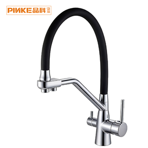 <span class=keywords><strong>Grifo</strong></span> <span class=keywords><strong>de</strong></span> <span class=keywords><strong>Cocina</strong></span> <span class=keywords><strong>de</strong></span> Lujo 3 en 1 con Filtro, Doble Manija, Moderno, <span class=keywords><strong>de</strong></span> Latón Cromado, Giratorio 360°, con Rociador Extraíble, Agua Fría y Caliente, Purificador - Product Image 1