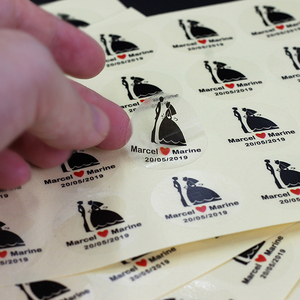 100 Cái 3-10Cm Biểu Tượng Tùy Chỉnh Đám Cưới Sticker Thiết Kế Cá Nhân Nhãn Của Bạn Kẹo Hộp Quà Tặng Sinh Nhật Bên Con Dấu Sticker Tự Adhesiv - Product Image 4