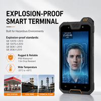Terminal de présence Android portable antidéflagrant et robuste, 4G, GPS, reconnaissance faciale, étanche IP68, écran tactile 5 pouces