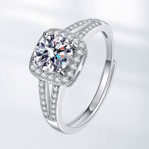 Platinum Plated Layers Diamond <b>Ring</b> Engagement Diamond <b>Ring</b> for Women Jewelry <b>Crown</b> Silver Moissanite <b>Ring</b> Women - Product Image 2