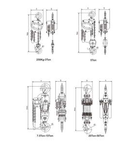 Polipasto Manual de Cadena ALLMAN de Alta Calidad, 3 Toneladas, Bloque de Cadena G80 para Construcción - Product Image 2