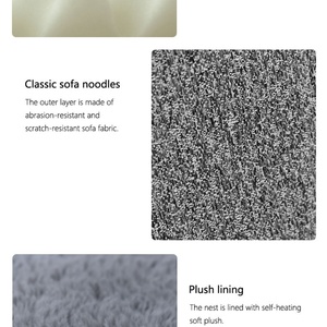 โซฟาเบดสำหรับแมวทรงกลม ทำจากเมมโมรี่โฟม นุ่มสบาย ถอดซักได้ ขายส่ง - Product Image 5